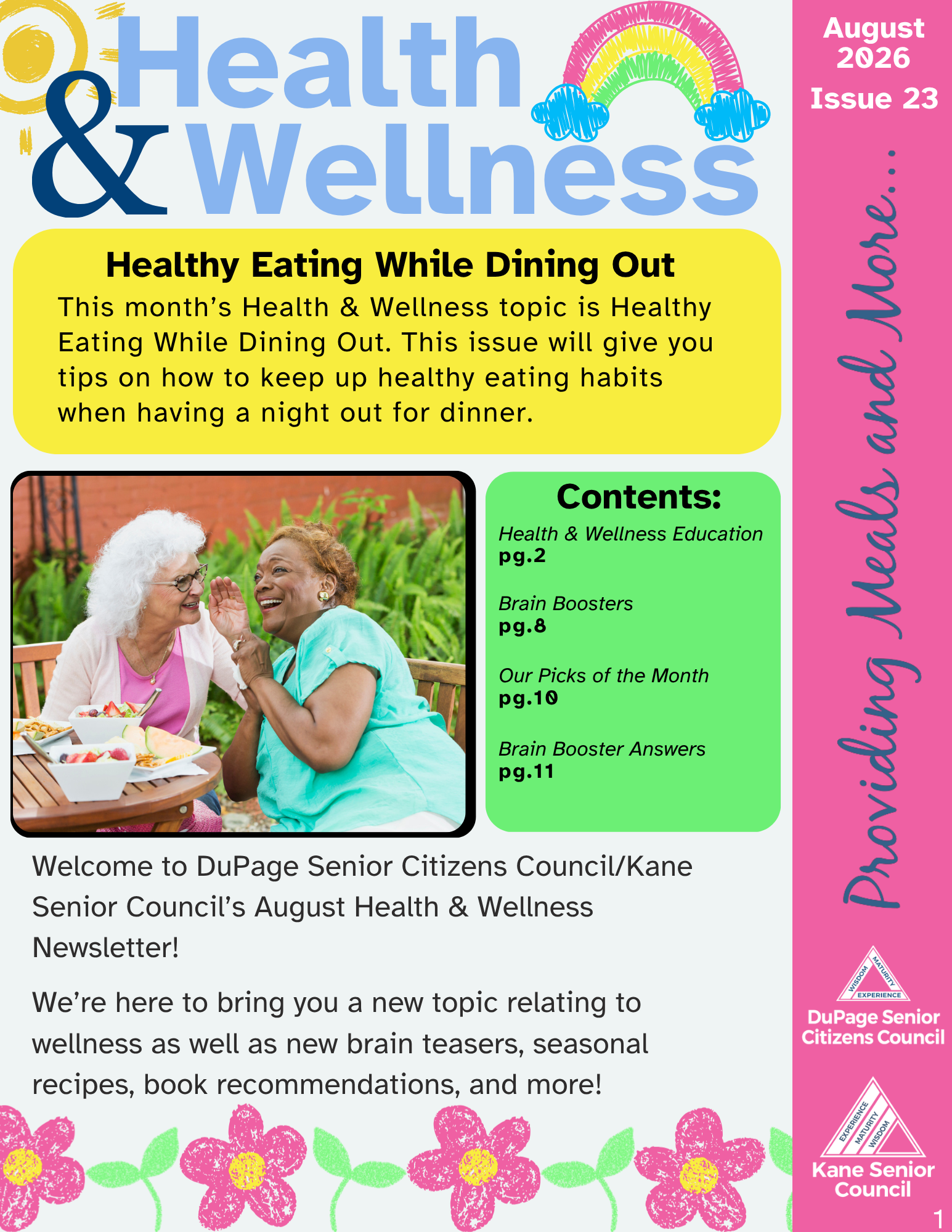 August 2026 Health & Wellness Newsletter